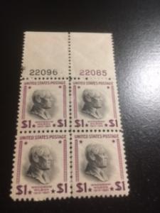 Us sc 832 MNH Plate Block