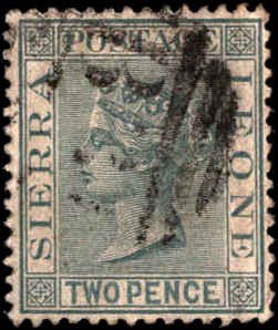 Sierre Leone #26, Incomplete Set, 1883-1893, Used