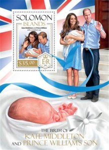 Solomon Islands - 2013 Prince George Birth - Souvenir Sheet - 19M-336