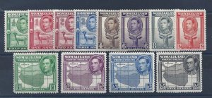 1938 SOMALILAND - SG 93/104 George VI and animals 12 values MLH/MNH */**