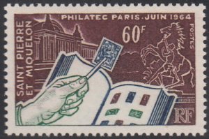 St Pierre et Miquelon 1964 MNH Sc 369 60fr Philatelic Issue