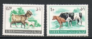 Lebanon #453-454 Mint Never Hinged E226