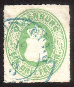 1867, Germany Oldenburg 1/3Gr, Used, Sc 21