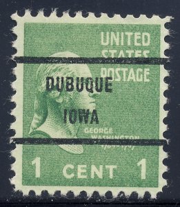 Dubuque IA, 804-71 Bureau Precancel, 1¢ Washington