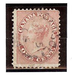 Canada Used Scott #14 1 Cent Rose