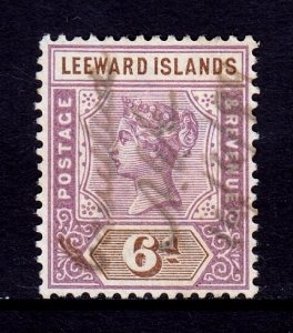 Leeward Islands - Scott #5 - Used - Fiscal cancel, pencil/rev.