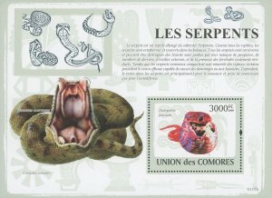 Snake Reptile Souvenir Sheet Cerastes Cerastes Souvenir  Sheet Mint NH MNH