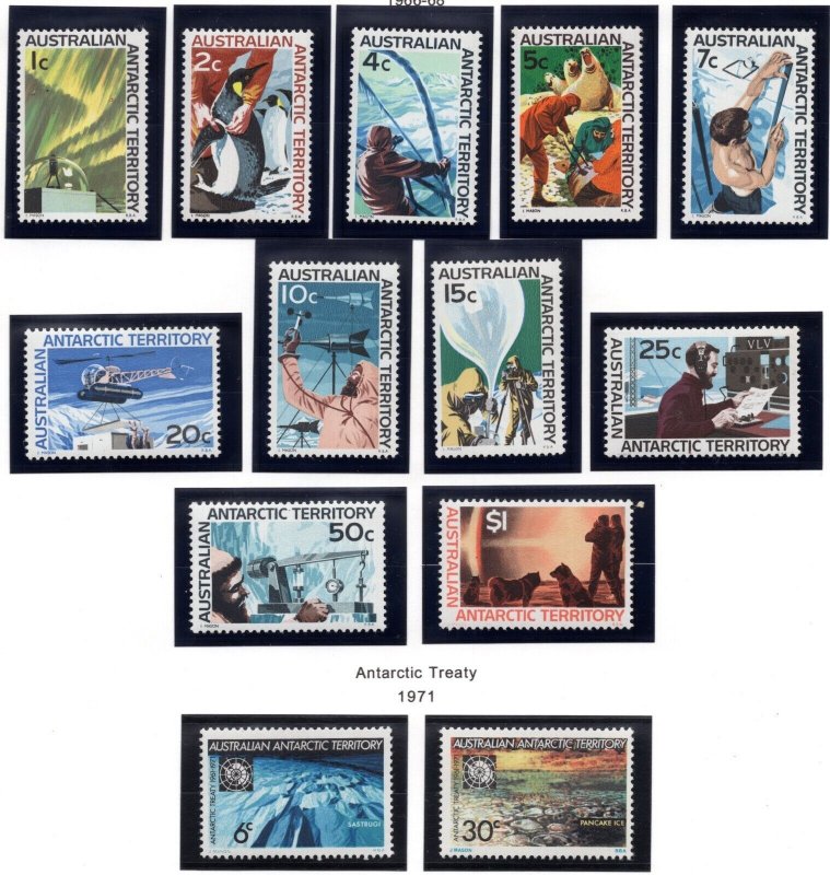 AUSTRALIAN ANTARCTIC TERRITORY 1957-2004 COLLECTION OF 100+ MOSTLY MINT SETS