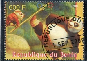 Benin 2008 DISNEY CHARACTER Ratatouille Olympics 1 Stamp Perforated Fine Used VF