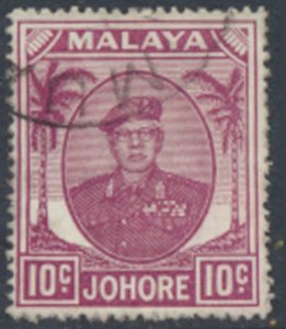 Johore  Malaya  SC#  138 Used  plum see details & scans