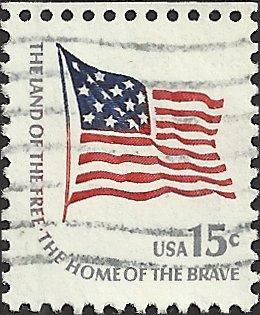# 1597a USED SMALL BLOCK TAGGING FORT McHENRY FLAG