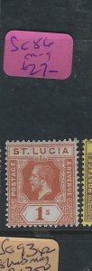 ST LUCIA (P2602BB)  KE   1/-  SG 86     VFU 