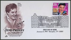 U.S.A. Sc#2721 ELVIS PRESLEY - ARTCRAFT Cachet (1993) FDC