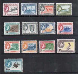 British Virgin Islands 1956 QEII Sc 115-127 set of 13 MH