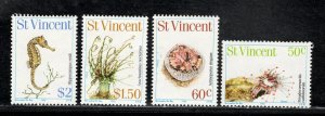 ST. VINCENT SC# 666-69  FVF/MNH