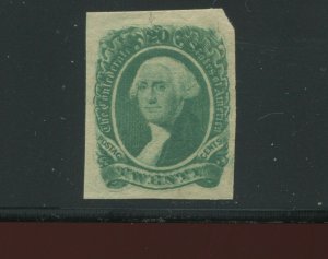 Confederate States 13 Var Position 24L DOUBLE TRANSFER Mint Stamp (CSA 13-A1)