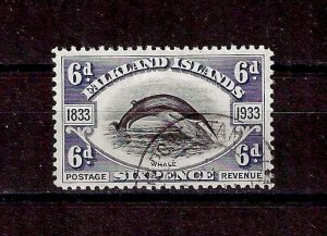 FALKLAND ISLANDS 1933 SG 133 USED Cat £95