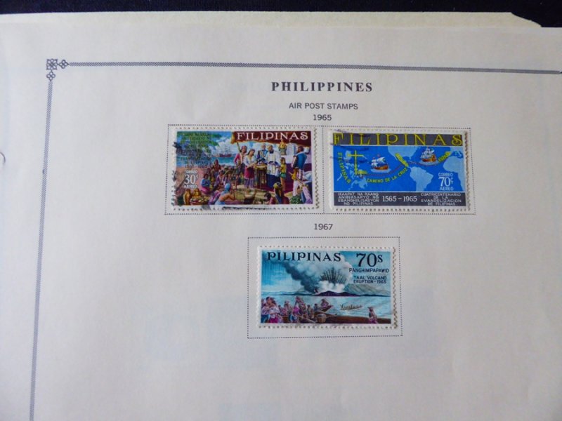 Philippines 1960-1973 Stamp Collection on Scott International Album Pages