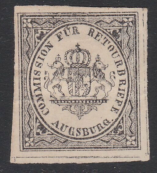 GERMANY Retourbriefe - Returned Letter Stamp - an old forgery - Augsburg....B225