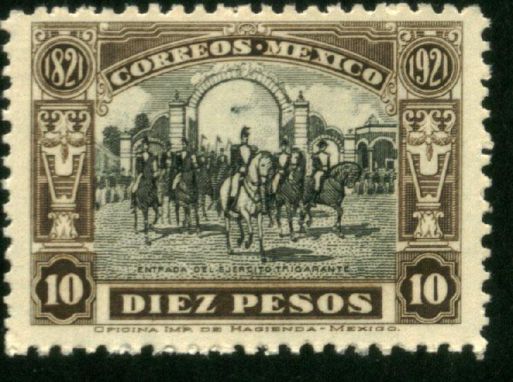 MEXICO 633, 10P Entry into Mexico City at the end of the Independence War MNH VF