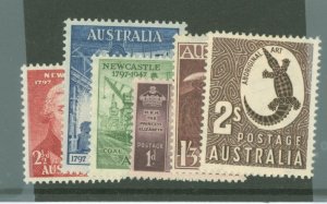 Australia  #207-212 Mint (NH) Multiple