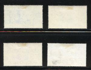 GREAT BRITAIN - Scott #271-274, Mixed, Cat. $4.10