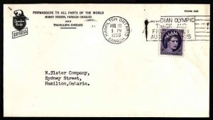 Canada-cover #10586 -4c QEII Wilding-ad Canadian Pacific Express-Wentworth Cnty-