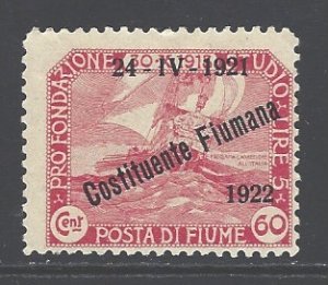 Fiume Sc # 166 mint hinged (RRS)