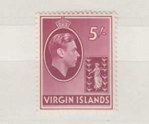 British Virgin Islands KGVI 1938 5/- Chalky Paper SG119 MVLH J1579