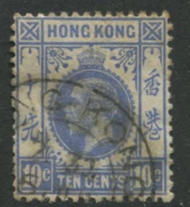 Hong Kong - Scott 137 - KGV Definitive  -1931 - FU - Single 10c Stamp