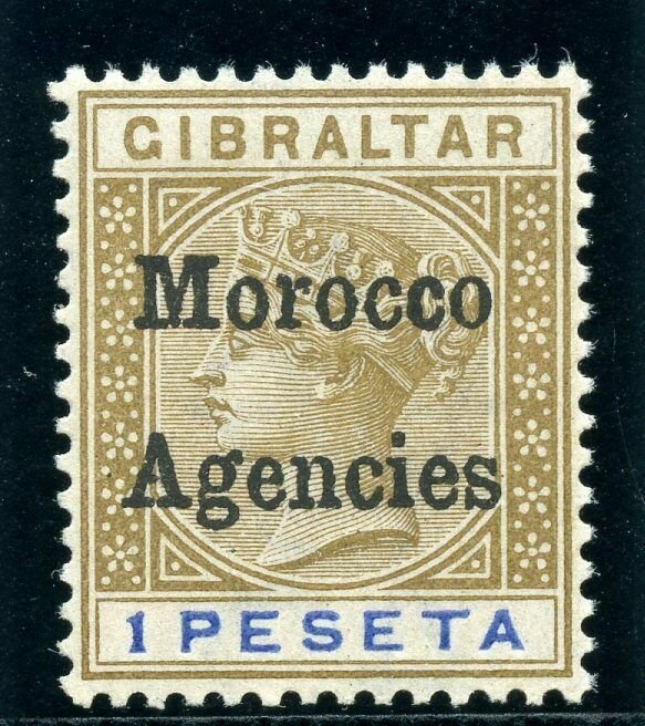 Morocco Agencies 1898 QV 1p bistre & ultramarine superb MNH. SG 7. Sc 7.