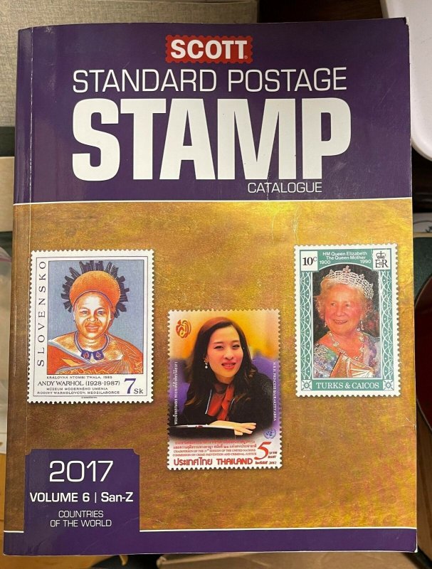 2017 SCOTT STAMP CATALOGS - VOL 1 - 6