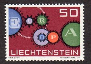 Liechtenstein 368 - Mint-NH - Europa '61 / Cogs (cv $0.35)