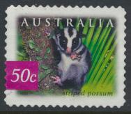 Australia SG 2279  SC# 2165 striped Possum  perf 11½  self adhesive