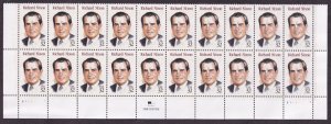 Scott #2955 Richard M Nixon Plate Block of 20 Stamps - MNH Bottom PC#8