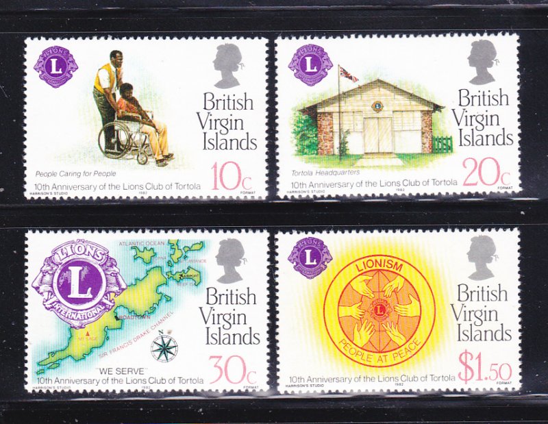 Virgin Islands 426-429 Set MNH Lions