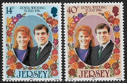 Jersey #404-5 Mint Never Hinged Set - Royal Wedding