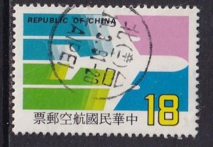 Republic of China   #C89 used  1987  airplane $18