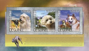 GUINEA - 2014 - Dogs - Perf 3v Sheet - Mint Never Hinged