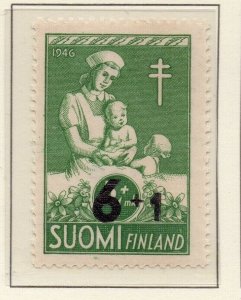 Finland 1946-47 Early Issue Fine Mint Hinged 6Mk. Surcharged NW-224148