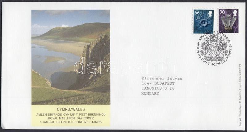 Great Britain Wales stamp Definitive set FDC Cover 2009 Mi 105-106 WS151587
