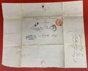 Italy, 1857-1874, Lot of 4 Covers, Each franked with Scott #31, Sent to France
