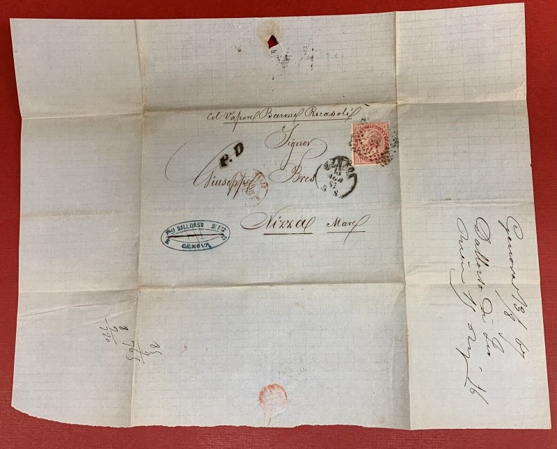 Italy, 1857-1874, Lot of 4 Covers, Each franked with Scott #31, Sent to France