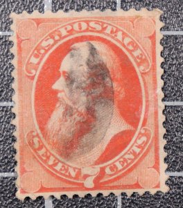 Scott 149 - 7 Cents Stanton Banknote - Nice Stamp - Used - SCV - $100.00