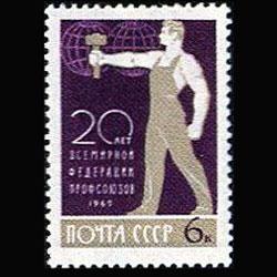 RUSSIA 1965 - Scott# 3091 Trade Union 6k NH