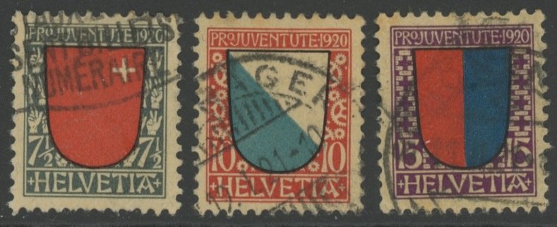 Switzerland B15-17 used  (2103 79.j)