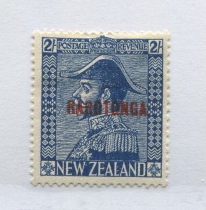 Cook Islands 19271  overprinted Rarotonga 2/ mint o.g. hinged