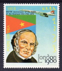 Eritrea 1980 Concorde/Sir Rowland Hill/London 80 Single (1) Perforated MNH