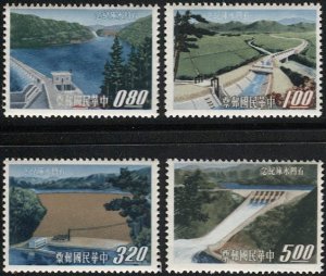 CHINA  ROC  1964  1408-11  Mint NH VF -  Dam / Reservoir
