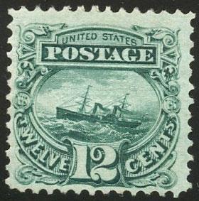 US Scott #117 Mint, FVF, No Gum